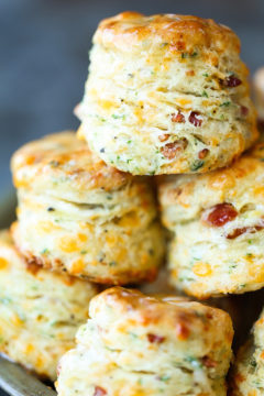 Black Pepper Cheddar Bacon Biscuits