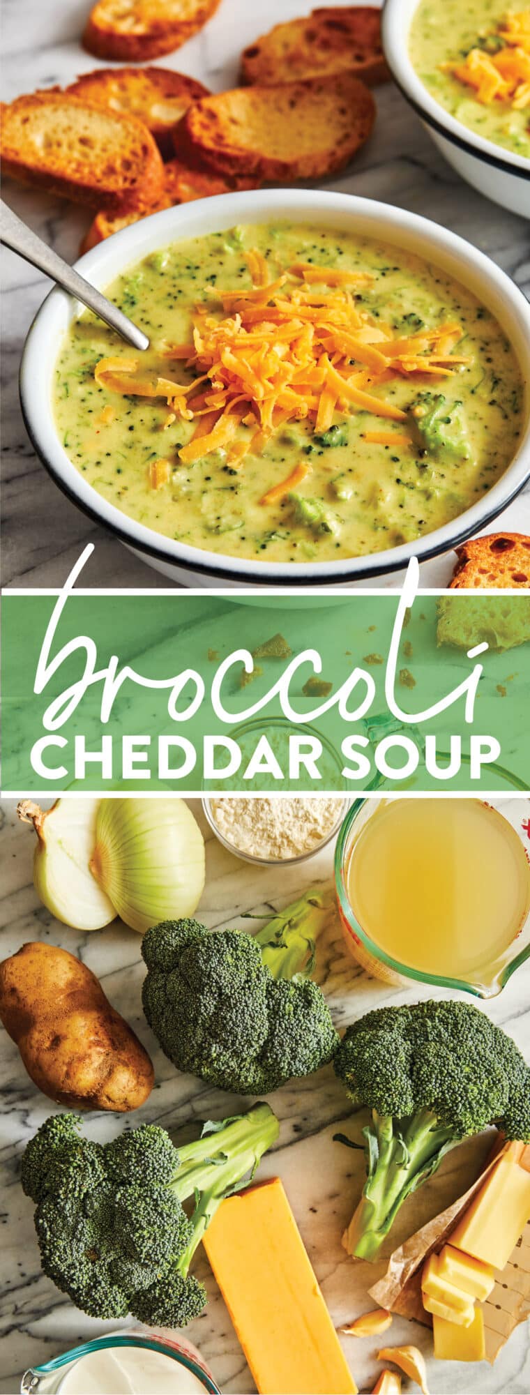 Broccoli Cheddar Soup - THE BEST broccoli cheese soup there ever was! So creamy, so cheesy. Perfect for those busy weeknights + picky eaters!